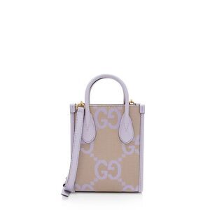 Gucci Jumbo GG Canvas Vertical Mini Tote